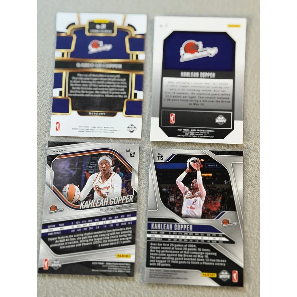 2024-25 Panini Kahleah Copper WNBA 4 Card Lot Prizm Cracked Ice Select